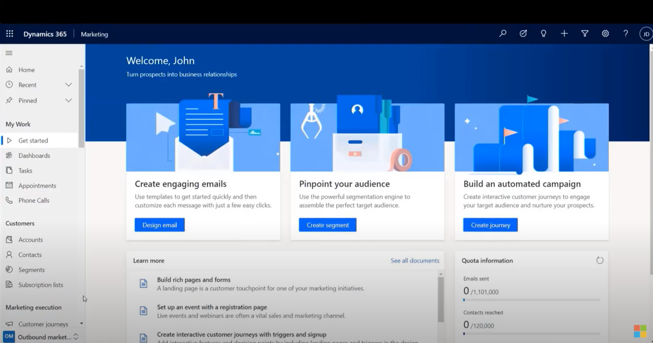 Dynamics 365 & Marketing video
